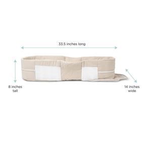 img 2 attached to Baby Delight Snuggle Nest Organic Portable Infant Lounger - GOTS Certified Organic Cotton, Unique Patented Design - Organic Oat (Pack of 1)