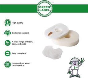 img 3 attached to 🦈 Enhance Your Shark Rocket Vacuum Cleaning Performance with Green Label Brand XFFV300 Replacement Foam and Felt Filter Kit (Fits HV292, HV300, HV300W, HV301, HV302, HV305, HV308, HV310) - 1 Pack