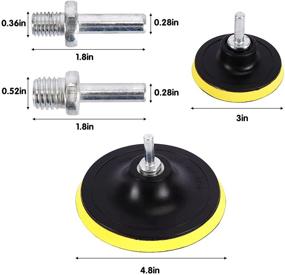 img 3 attached to Набор полировальных дисков для бурения Benavvy 39 шт.: ультразвуковая автомобильная пена для бурения с 7 дисками диаметром 5 дюймов и 31 диском диаметром 3 дюйма - мощный автомобильный полировальник для буров!