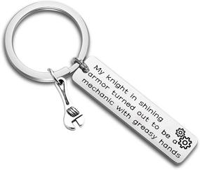 img 4 attached to Ultimate Gzrlyf Mechanic Keychain: Unleash Your Inner Knight with this Hilarious Mechanic & Machinist Gift