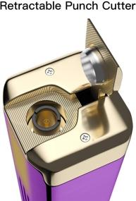 img 3 attached to 🔥 Pink Flame Butane Torch Lighter with Built-In Punch - Refillable Quad Jet Flame Lighter for Men - Ideal Gift (Gas Not Included)