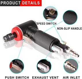 img 3 attached to 🔧 Pneumatic Autolock Grinder with Adjustable Collets