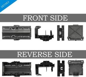 img 1 attached to 🔧 W10712395 Dishwasher Upper Rack Adjuster Kit - Metal Upgrade for Whirlpool Kenmore Kitchenaid - Replaces W10712395VP W10350375 W10250159 - Compatible with Dish-Washing Machine - 18 pcs - AP5957560 PS10065979