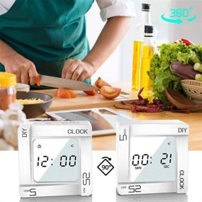 img 2 attached to ⏲️ VOLUEX Digital Kitchen Timer with Adjustable 99 Minutes Countdown Stopwatch, Snooze and LED Display - Ideal for Cooking, Classrooms, Time Management for Kids and Teachers