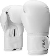 fila accessories boxing gloves for men & women - kickboxing, heavy bag punching mitts, mma, muay thai, sparring pro training equipment (10, 12, 14, 16, 18 oz) - superior protection and performance for all skill levels logo