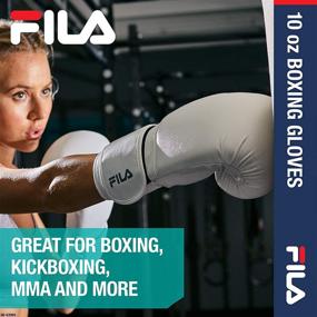 img 2 attached to FILA Accessories Boxing Gloves for Men & Women - Kickboxing, Heavy Bag Punching Mitts, MMA, Muay Thai, Sparring Pro Training Equipment (10, 12, 14, 16, 18 oz) - Superior Protection and Performance for All Skill Levels