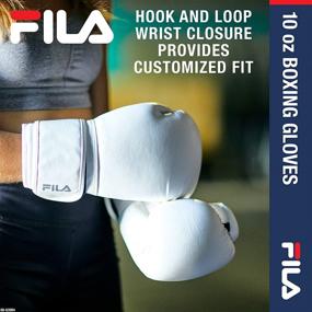 img 1 attached to FILA Accessories Boxing Gloves for Men & Women - Kickboxing, Heavy Bag Punching Mitts, MMA, Muay Thai, Sparring Pro Training Equipment (10, 12, 14, 16, 18 oz) - Superior Protection and Performance for All Skill Levels