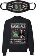 🎄 stylish birthday christmas sweater: men's crewneck sweatshirt for fashionable & active men logo