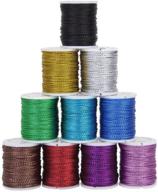 🎨 rosenice 10m 0.5mm strings ropes cords for diy necklace bracelet craft making - set of 10 colors logo