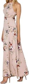 img 2 attached to ZESICA Womens Halter Floral Backless Women's Clothing for Dresses