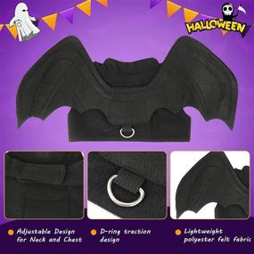 img 1 attached to 🦇 Rypet Pet Halloween Costume - Bat Wings Pet Costumes for Small Dogs & Cats, Perfect for Halloween Party!