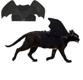 img 4 attached to 🦇 Rypet Pet Halloween Costume - Bat Wings Pet Costumes for Small Dogs & Cats, Perfect for Halloween Party!