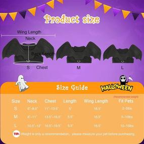 img 2 attached to 🦇 Rypet Pet Halloween Costume - Bat Wings Pet Costumes for Small Dogs & Cats, Perfect for Halloween Party!