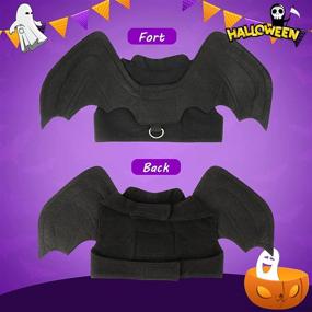 img 3 attached to 🦇 Rypet Pet Halloween Costume - Bat Wings Pet Costumes for Small Dogs & Cats, Perfect for Halloween Party!