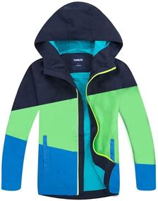 img 1 attached to LOKTARC Raincoats Hooded Lightweight Waterproof Boys' Clothing