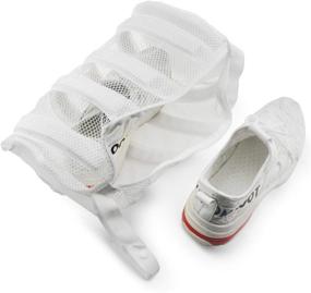 img 2 attached to Safeguard your Shoes: SOOHAO Pack 👟 of 2 Shoe Wash Bags with Bumper Protectors