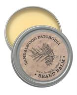 🧔 premium beard balm: jenny joy's sandalwood & patchouli scent with 100% rich nutrients - mustache and beard wax for men, enriched with beeswax, jojoba, coconut oil, and pine resin logo