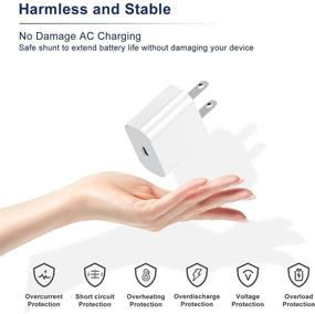 img 1 attached to 📱 Efficient 20W USB C Wall Charger for iPhone 12/11 Pro Max & iPad Pro 2020 - Quick Charging Power Adapter