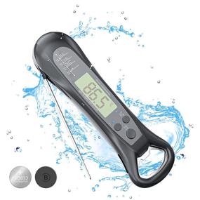 img 4 attached to Bennra Waterproof Instant Meat Thermometer (2021 New), 2-in-1 Corkscrew, Ideal for BBQ, Cake, Turkey, Kitchen, Outdoor Use (6.5 Inches/Black)