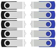 vicfun 50 pack 1gb usb flash drive - half blue/half black - usb 2.0 - high-quality storage solution logo