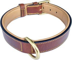 img 1 attached to Premium Leather Padded Dog Collar by Soft Touch Collars - Ultimate Luxury for Your Canine Companion