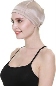 img 4 attached to 🧢 Premium Wig Cap: Breathable 100% Mulberry Silk for Bald Head - Comfortable and Versatile All Year Round