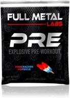 💪 full metal labs pre firecracker popsicle sample - enhanced pre workout powder for optimal results, pump, strength &amp; energy logo