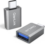 🔌 2-портовый адаптер usb c к usb 3.0, usb c мужской к usb a женскому адаптеру - совместим с macbook pro 2017/2016, google chromebook pixelbook, samsung galaxy s10 s9 s8+ note8, google pixel 2/2xl и многими другими! логотип