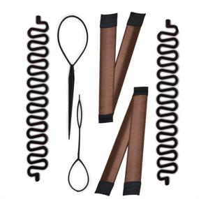 img 3 attached to 👱 French Braiding Tool for Magic Hair Styling - Women's Fashion Hair Clip for DIY French Braid Hairstyle - Twist Plait and Bun Hair Braiding Tool with Ponytail Accessory