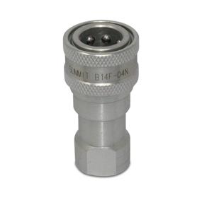 img 1 attached to 💪 High-Quality ISO Disconnect Hydraulic Coupler for Enhanced Hydraulics, Pneumatics & Plumbing in Hydraulic Equipment