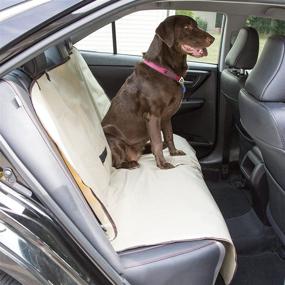 img 3 attached to 🐾 Protect Your Car Seats in Style with PETMAKER's Waterproof Khaki Car Seat Covers for Pets