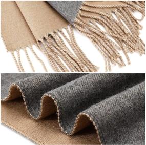 img 1 attached to 🧣 Womens Winter Oversized Cashmere Scarves: Stay Warm in Style with Women's Accessories and Wraps