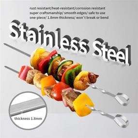 img 3 attached to Barbecue Stainless Reusable Vegetable Including