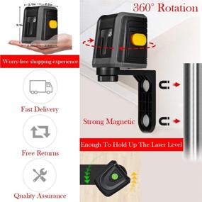 img 2 attached to 📏 OLI Construction Self-Leveling Cross Line Horizontal Tool