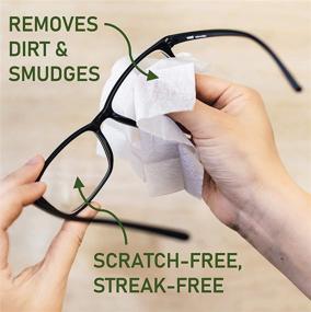 img 1 attached to 🧽 HandyClean Lens and Glass Cleaning Wipes - 100ct Pre-Moistened, Quick-Drying: Ideal for Eyeglasses, Cameras, Cell Phone Screens