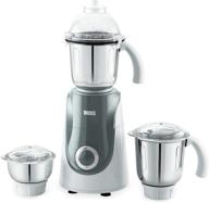 🔌 boss crown mixer grinder: powerful 1400ml wet jar, 1150ml dry jar, & 450ml chutney jar, white & grey логотип