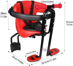 img 3 attached to Baby Bicycle Seat - Front Mounted Child Bike Seat with Handrail for Adults