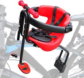 img 4 attached to Детское велокресло - велокресло, устанавливаемое спереди, с поручнем для взрослых.