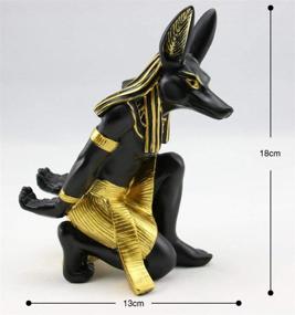 img 2 attached to Premium Resin Anubis Wine Rack Holder - Egyptian Deity Wine Bottle Stand, Novelty Gift for Kitchen, Home Room Decoration (Resin - Anubis)