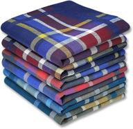 🧣 zenssia men's cotton handkerchiefs assorted colors: stylish accessories for any occasion logo