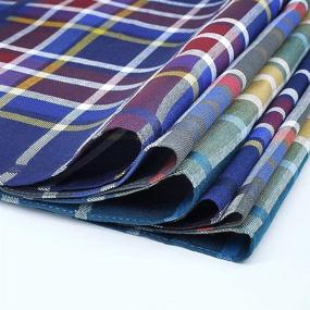 img 2 attached to 🧣 Zenssia Men's Cotton Handkerchiefs Assorted Colors: Stylish Accessories for Any Occasion