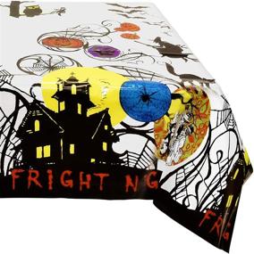 img 4 attached to Halloween Tablecloth Disposable Rectangular Decoration