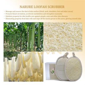 img 1 attached to 🚿 Crovin Loofah Pads: Premium Exfoliating Loofah Body Scrubber - 100% Natural Bath Sponge for a Luxurious SPA Experience - 6 Packs of Gifts Luffa Package, Ideal for Bath Shower