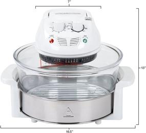 img 3 attached to Efficiently Cook with Classic Cuisine 12-17 Quart 1200W Halogen Tabletop Oven - White