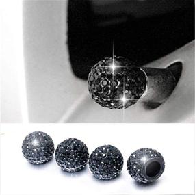 img 2 attached to AotoKoop Rhinestone Universal Attractive Accessories Tires & Wheels