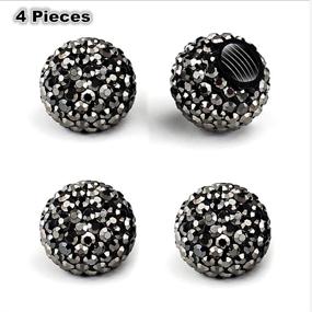 img 4 attached to AotoKoop Rhinestone Universal Attractive Accessories Tires & Wheels