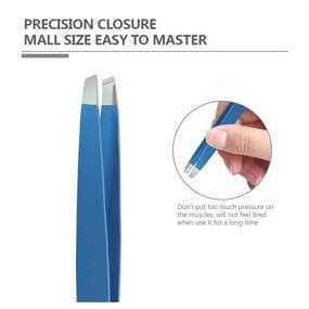 img 3 attached to Slant Tweezers Eyebrow Precision Professional