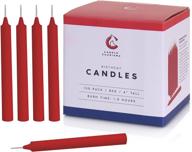 🔴 100 red chime candles - ideal for spells, rituals, birthday parties, and congregations logo