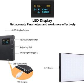 img 2 attached to 🎥 N126 On-Camera Light LED Video Light Panel - Portable LED Lights with 126PCS Bi-Color Lamp Beads, Built-in 4040mAh Lithium Battery, 9W CRI96+, 3200K-5600K - Ideal for Video Shooting, YouTube Vlogging, Filming...