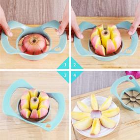 img 2 attached to 🍏 All-in-One Apple Slicer, Corer, and Cutter for 8 Perfect Slices